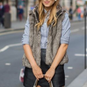 Faux Fur Reversible Vest WeatherProof brand Size Medium